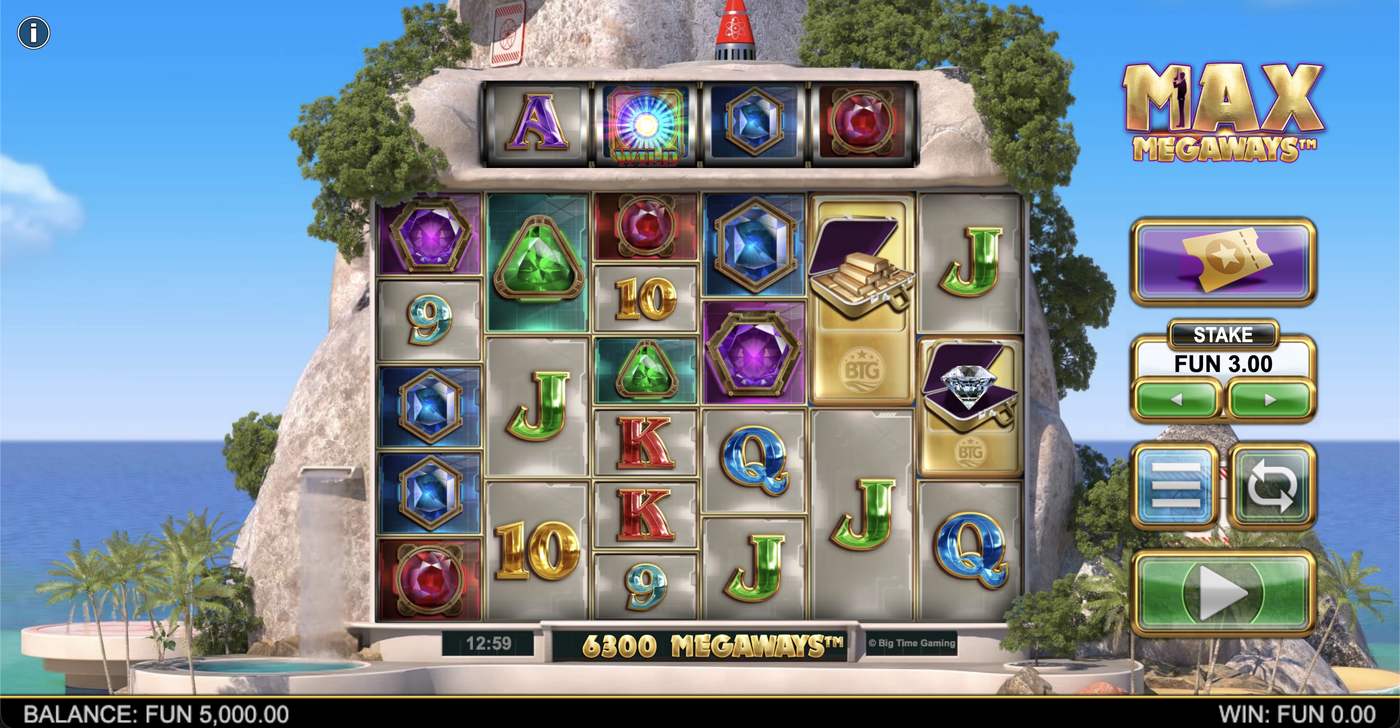 Max Megaways: image of main menu