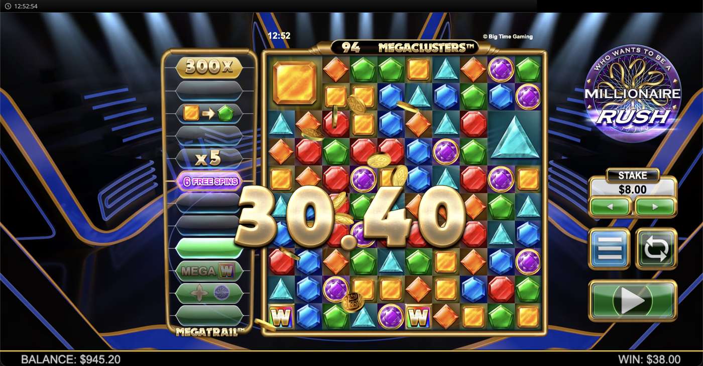Millionaire Rush: image of winning