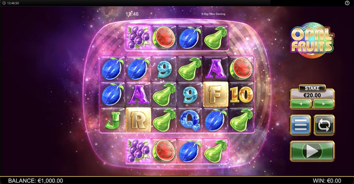 Opal Fruits: image of main menu