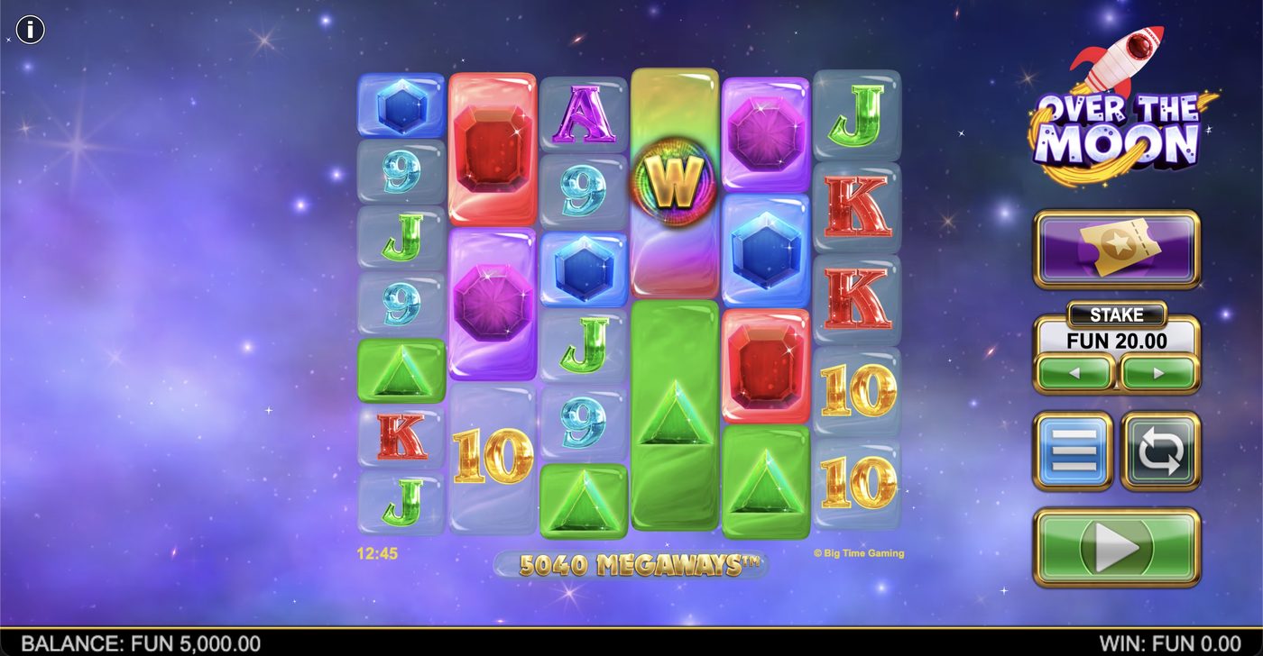 Over The Moon Megaways: image of main menu