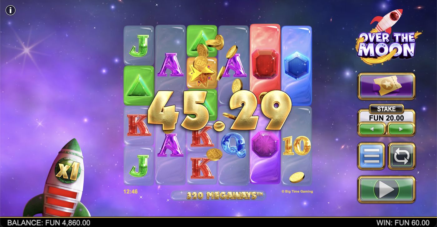 Over The Moon Megaways: image of winning
