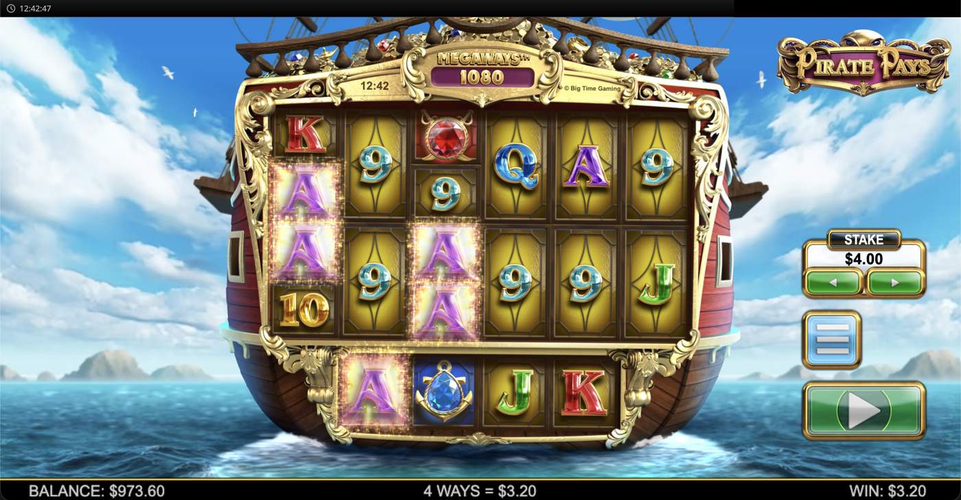 Pirate Pays Megaways: image of winning