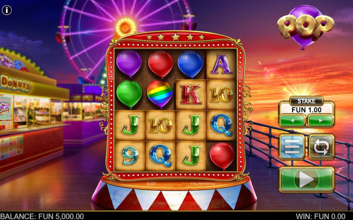 Pop: image of main menu