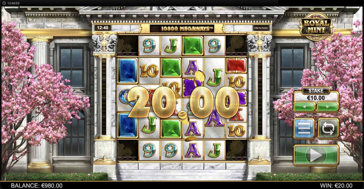 Royal Mint Megaways: image of winning