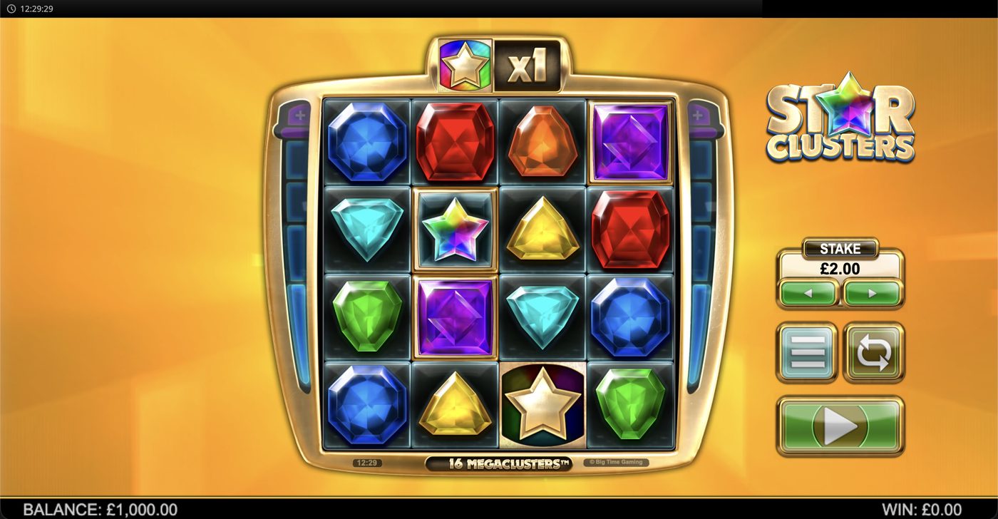 Star Clusters Megaclusters: image of main menu