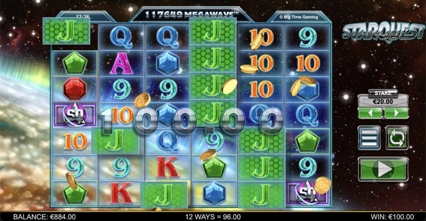 Star Quest Megaways: image of winning