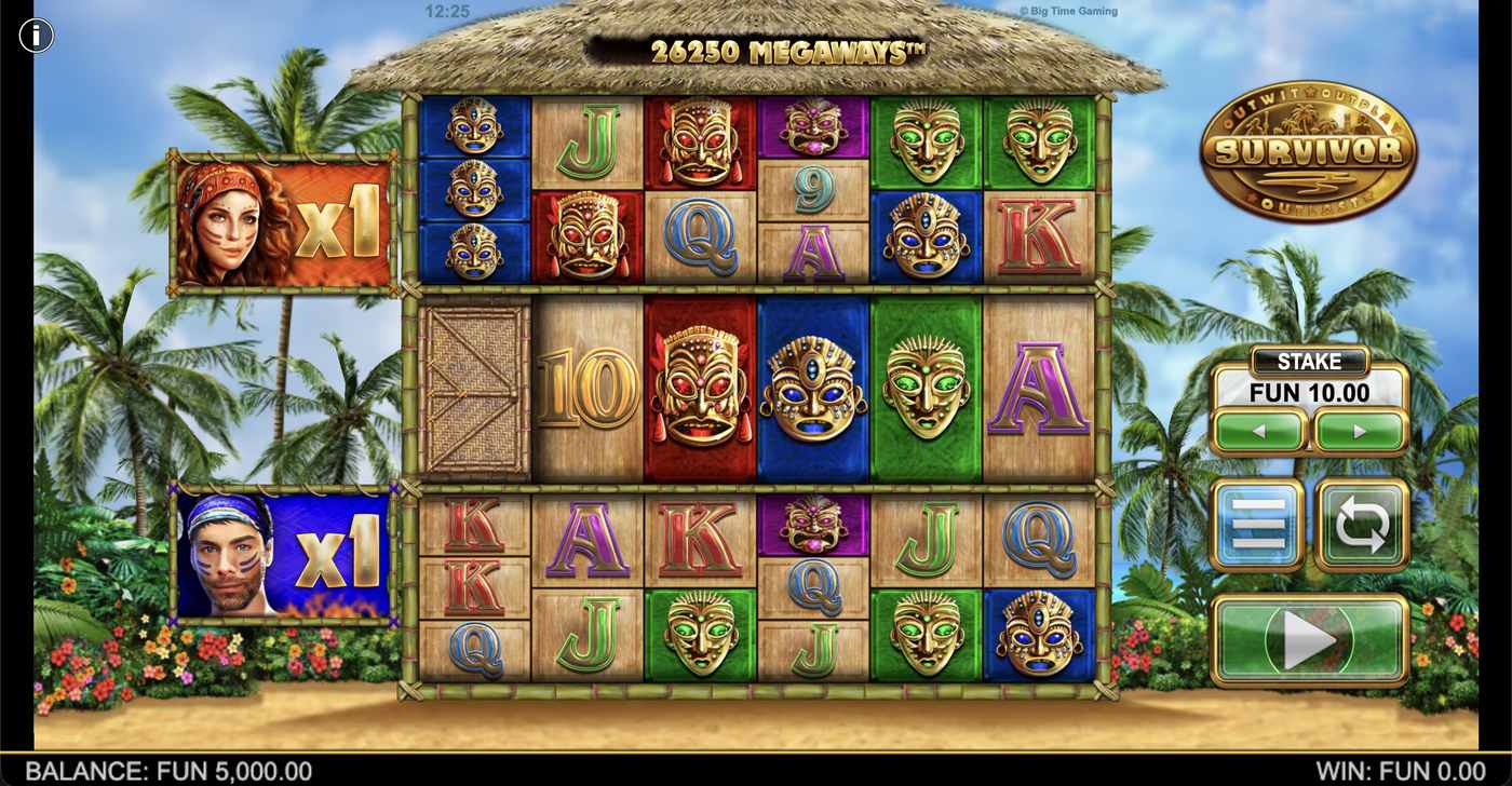 Survivor Megaways: image of main menu
