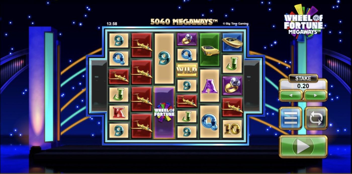 Wheel Of Fortune Megaways: image of main menu