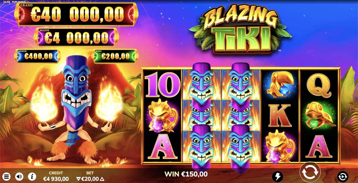Blazing Tiki: image of winning