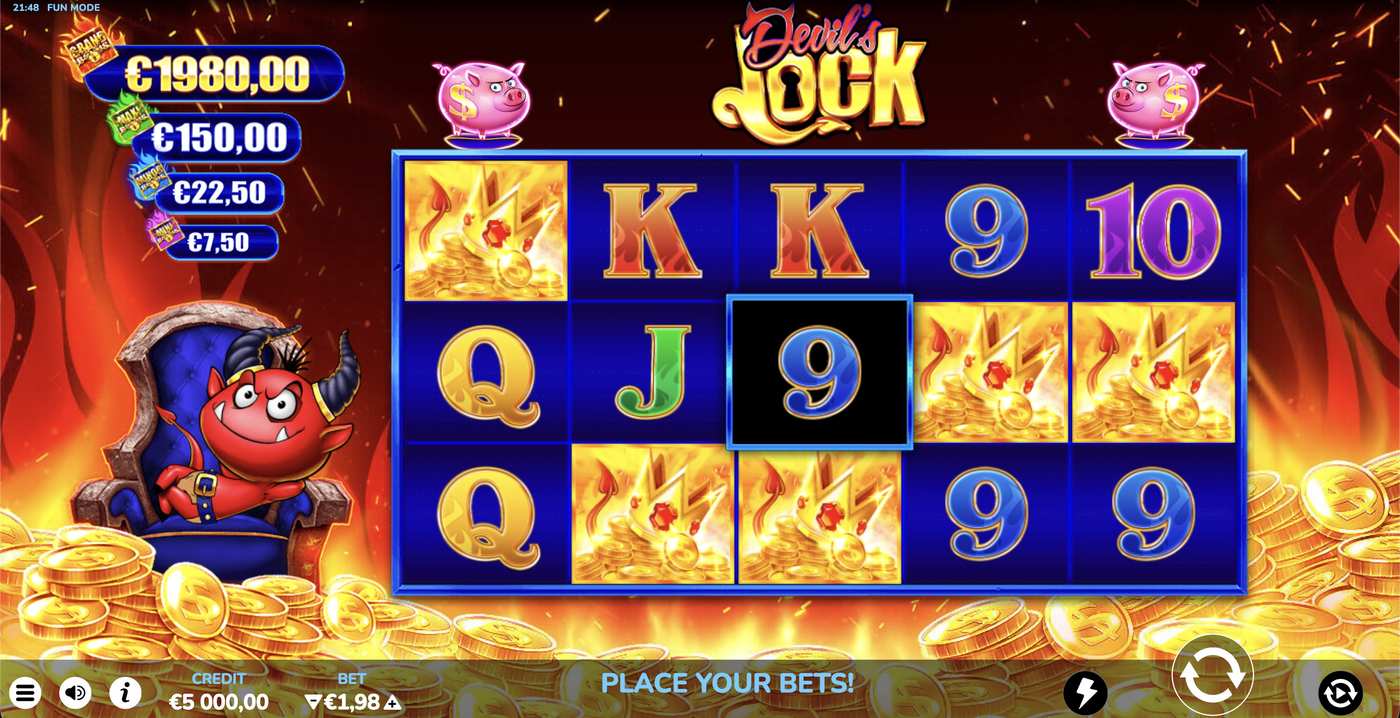 Devils Lock: image of main menu