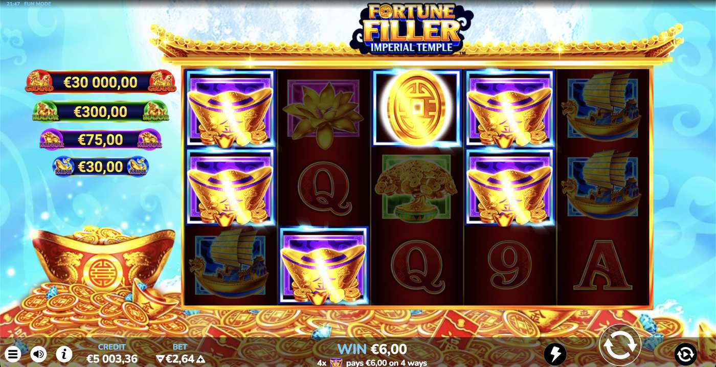 Fortune Filler Imperial Temple: image of winning