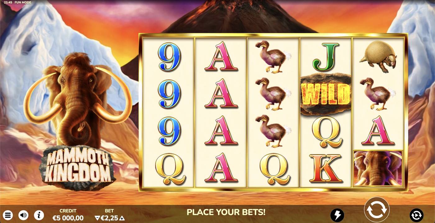 Mammoth Kingdom: image of main menu