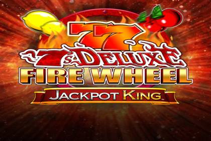 7's Deluxe Fire Wheel Jackpot King Online Slot Logo