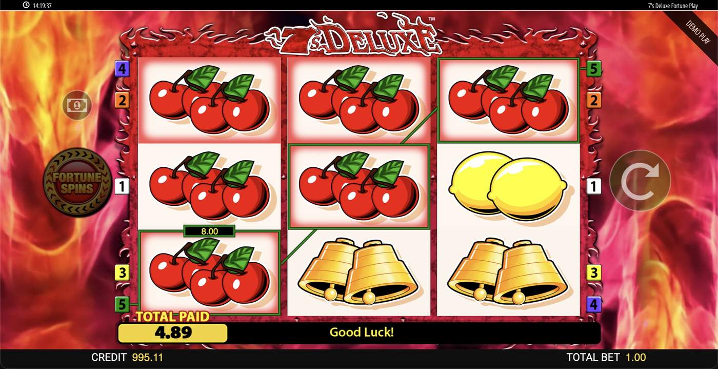 7's Deluxe Fortune Spins: image of winning
