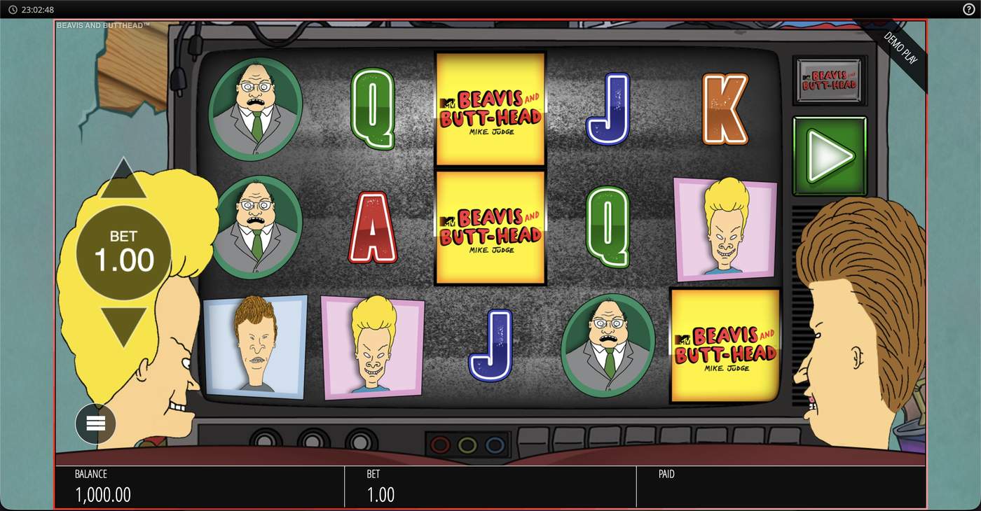 Beavis And Butt Head: image of main menu