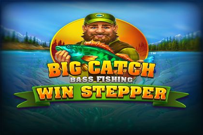 Big Catch Bass Fishing Win Stepper Online Slot Logo