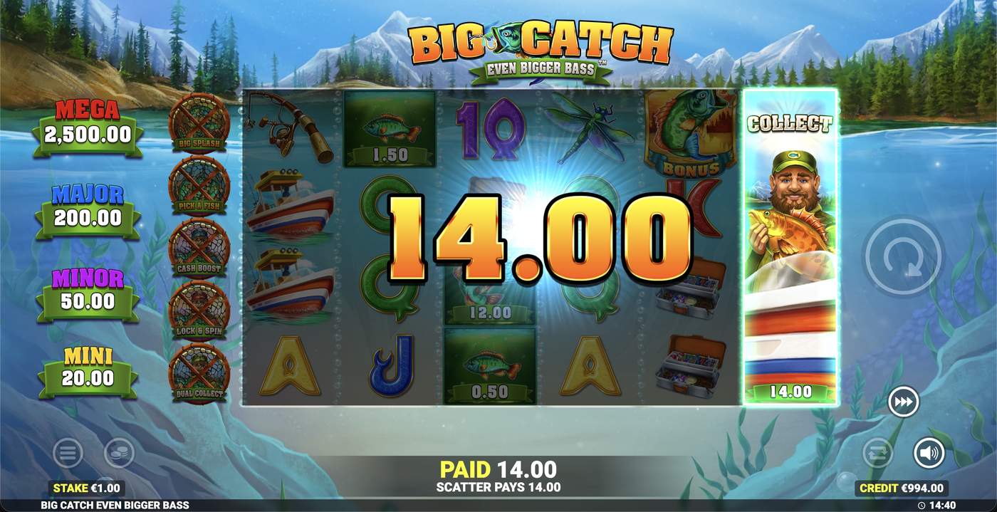 Big Catch Even Bigger Bass: image of winning