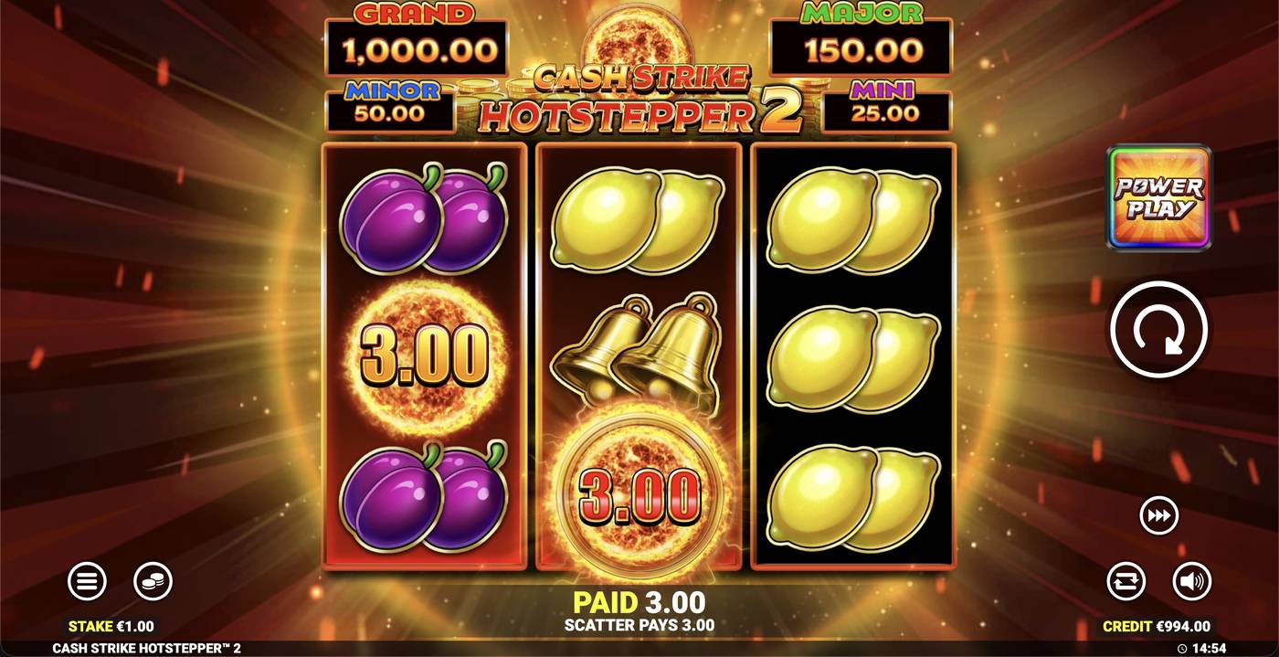 Cash Strike Hotstepper 2: image of winning