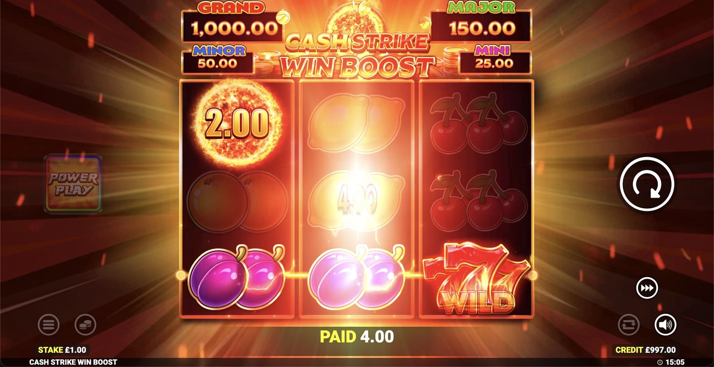 Cash Strike Win Boost: image of winning
