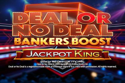 Deal or No Deal Bankers Boost Jackpot King Online Slot Logo