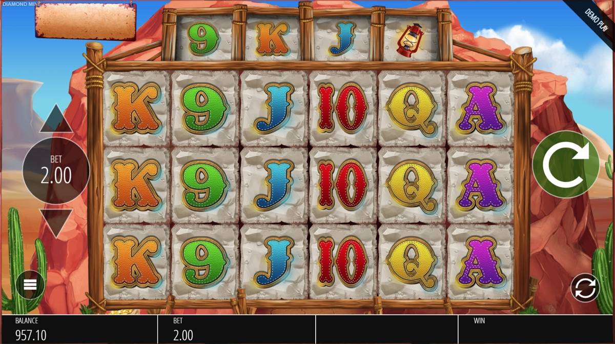 Diamond Mine Megaways: image of main menu