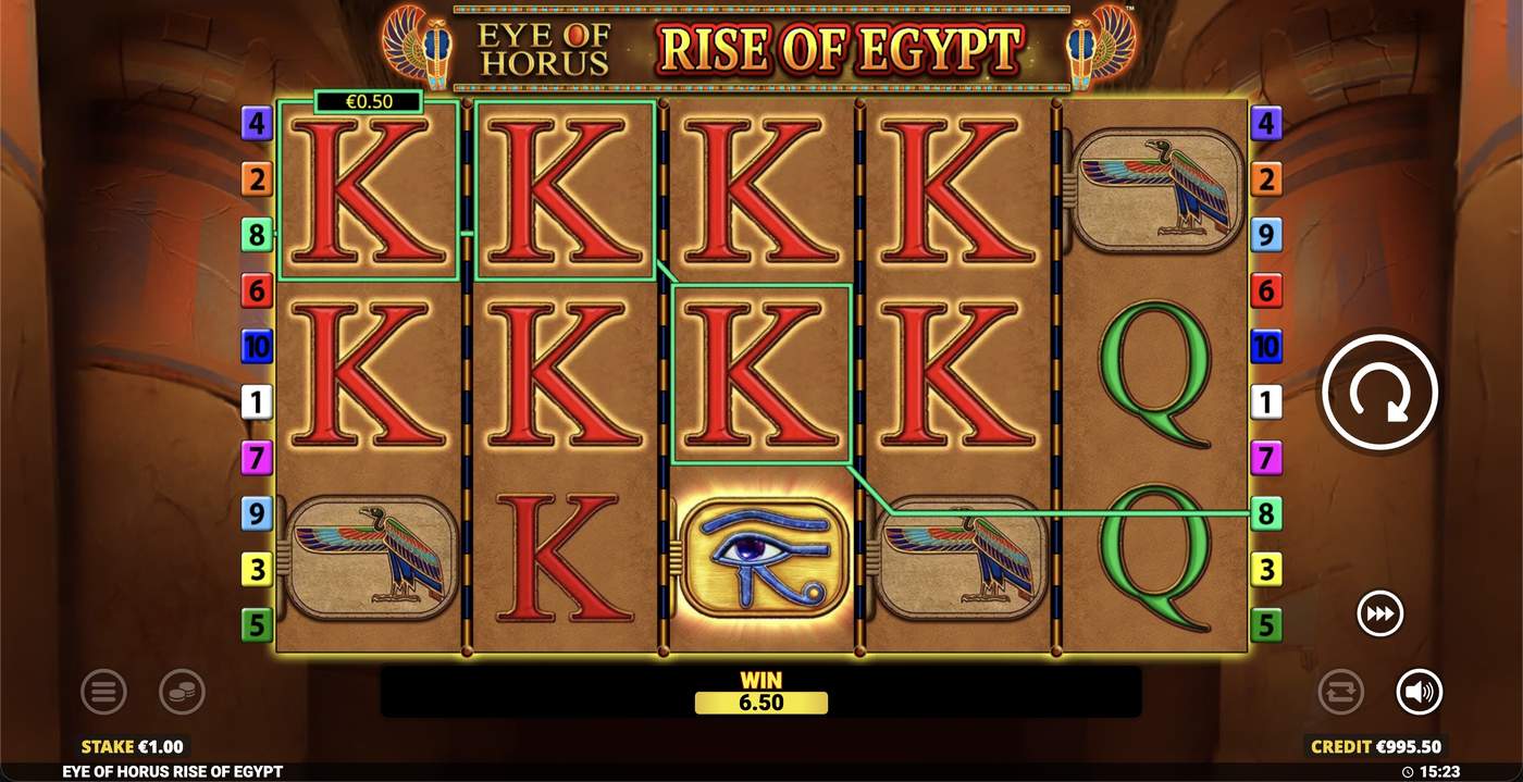 Eye of Horus Rise of Egypt: image of winning
