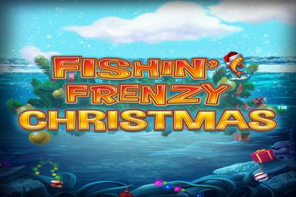Fishin' Frenzy Christmas Online Slot Logo