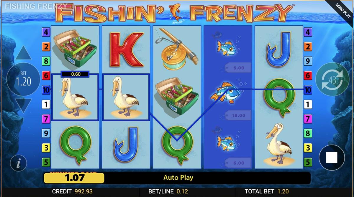 Fishin' Frenzy: image of winning