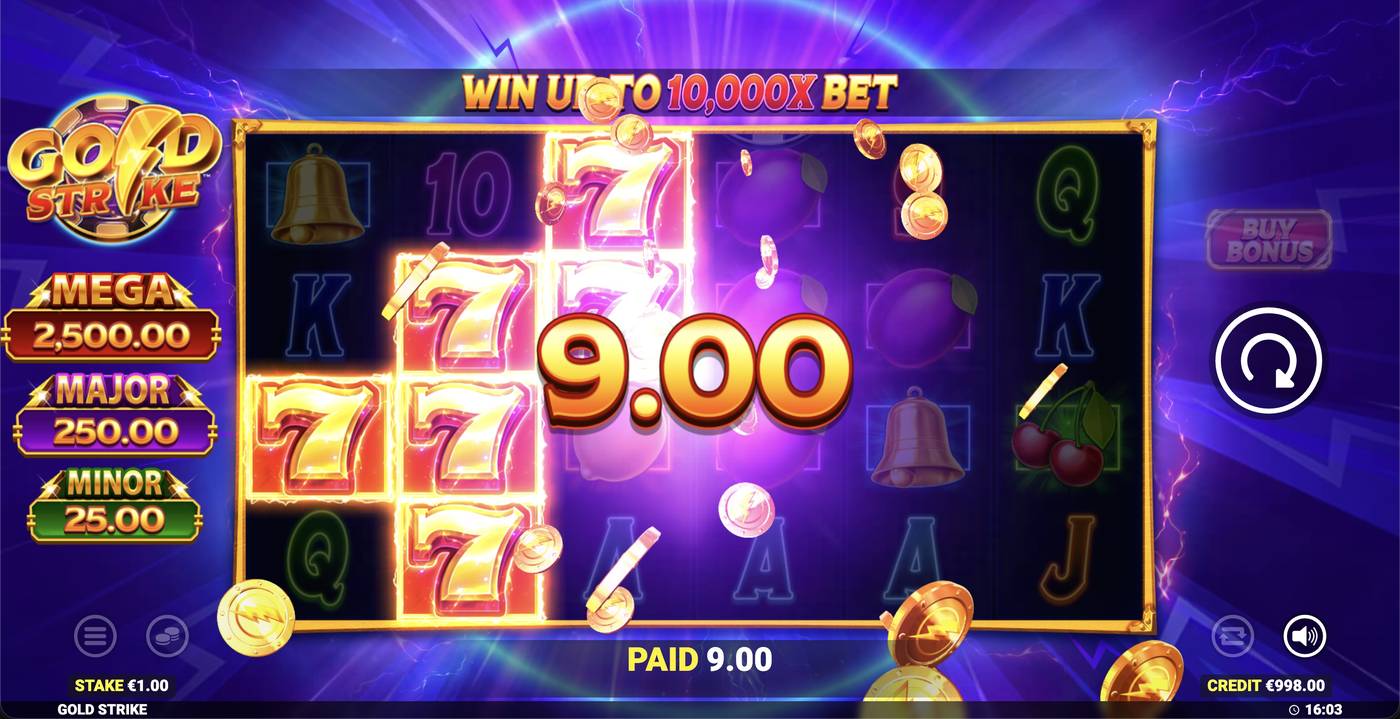 Gold Strike: image of winning