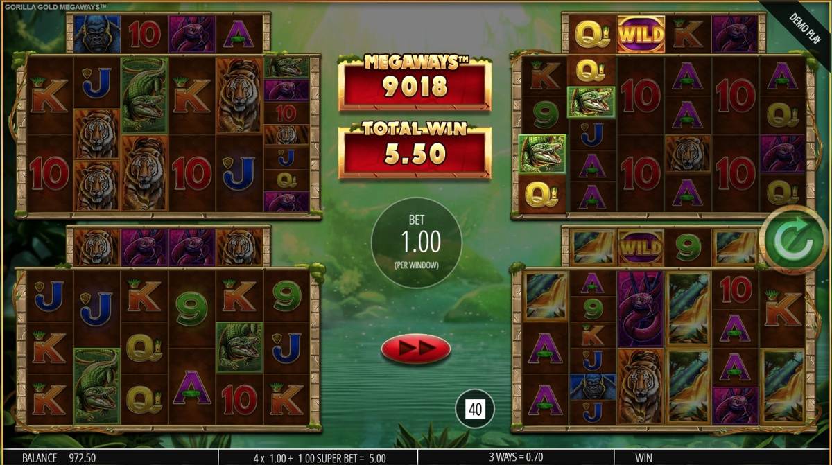 Gorilla Gold Megaways: image of winning