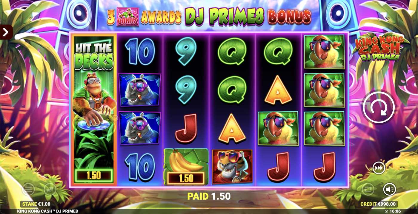 King Kong Cash DJ Prime8 Rapid Fire: image of winning