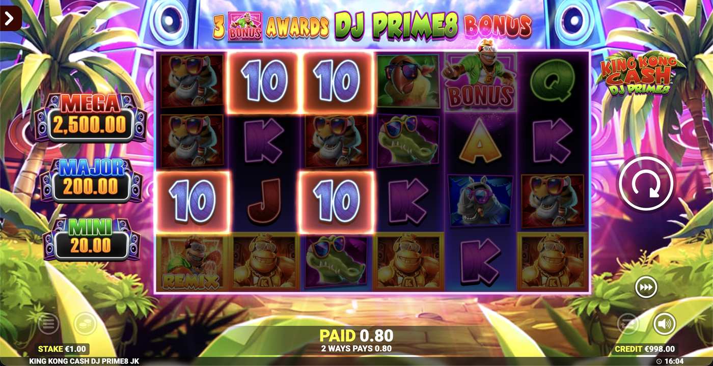 King Kong Cash DJ Prime8: image of winning