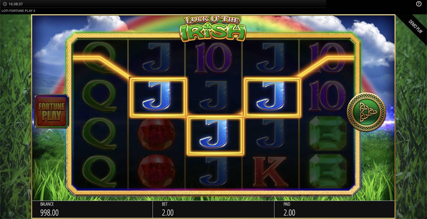 Luck O' The Irish Fortune Play 2: image of winning