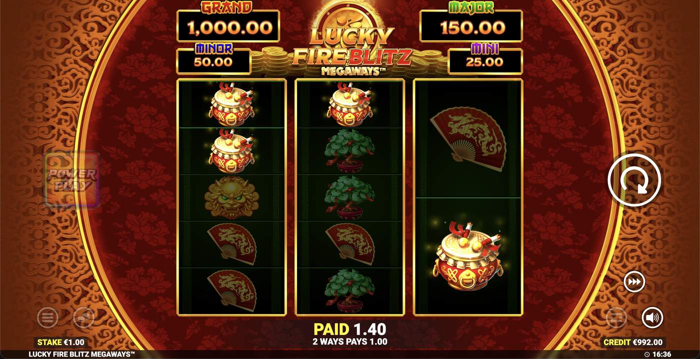 Lucky Fire Blitz Megaways: image of winning