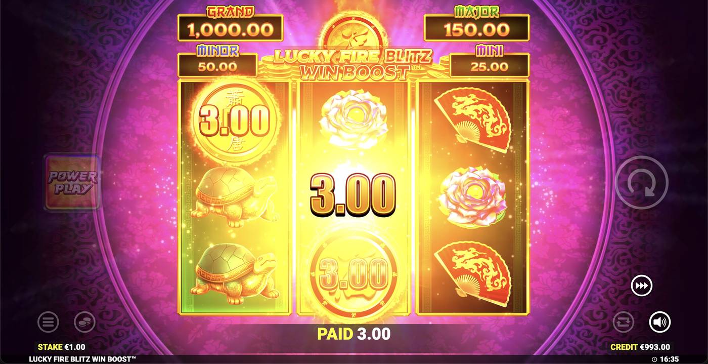Lucky Fire Blitz Win Boost: image of winning