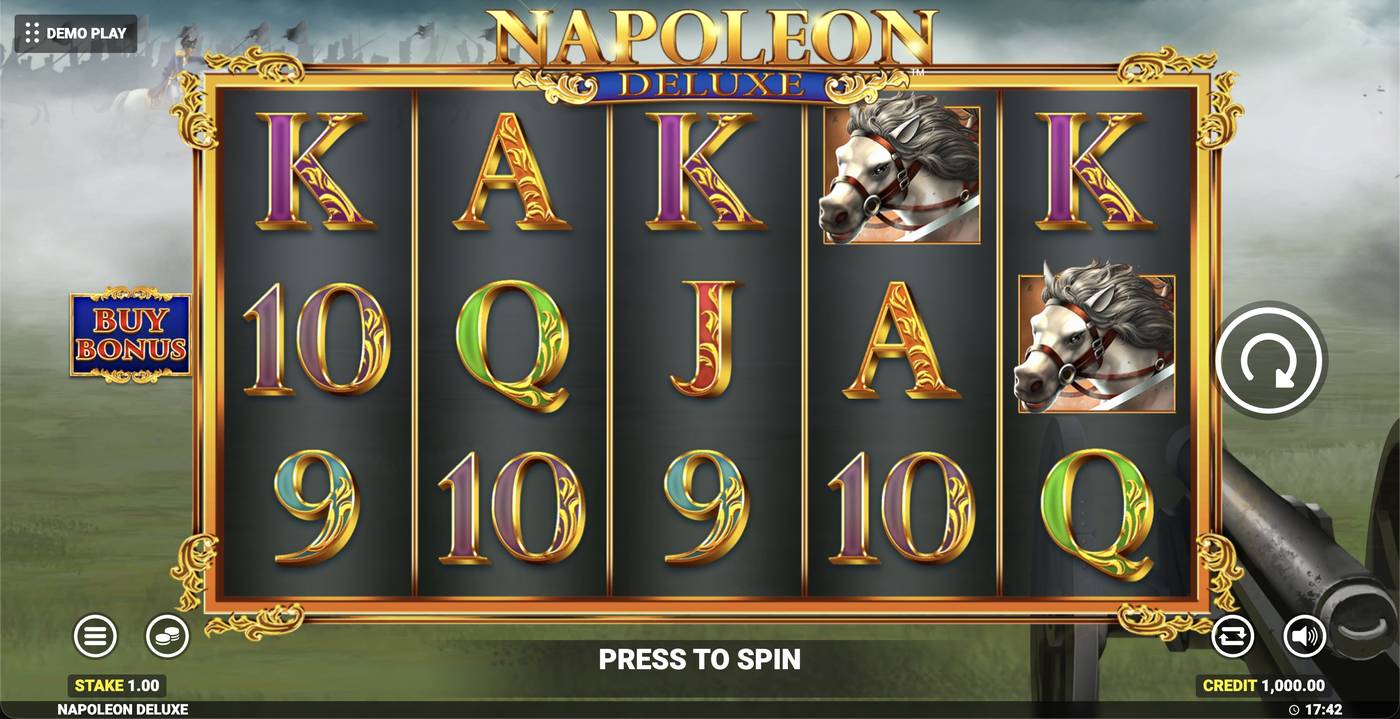 Napoleon Deluxe: image of main menu