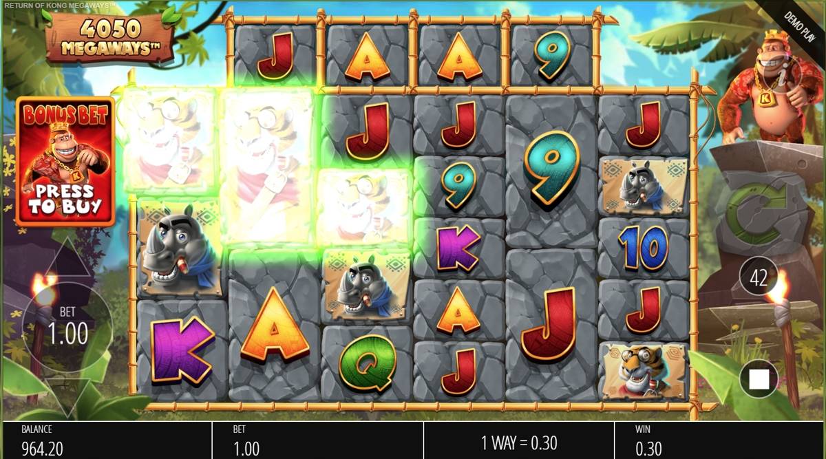 Return of Kong Megaways: image of winning