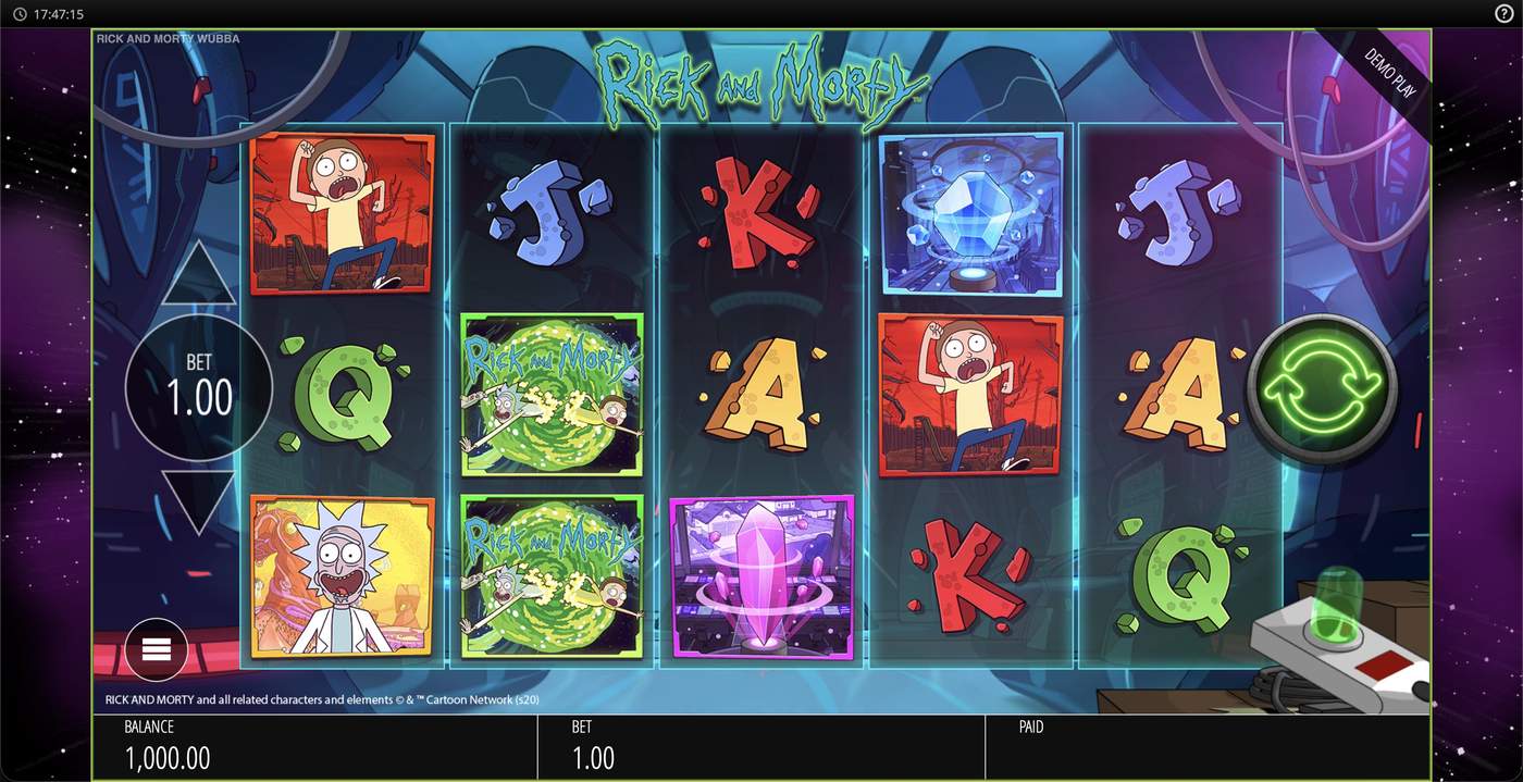 Rick And Morty Wubba Lubba Dub Dub: image of main menu