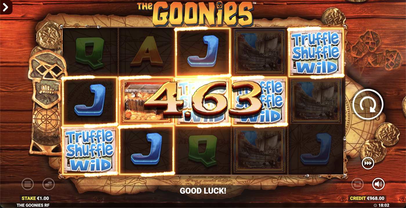 The Goonies Deluxe Rapid Fire: image of winning