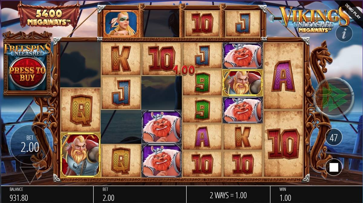 Vikings Unleashed Megaways: image of winning