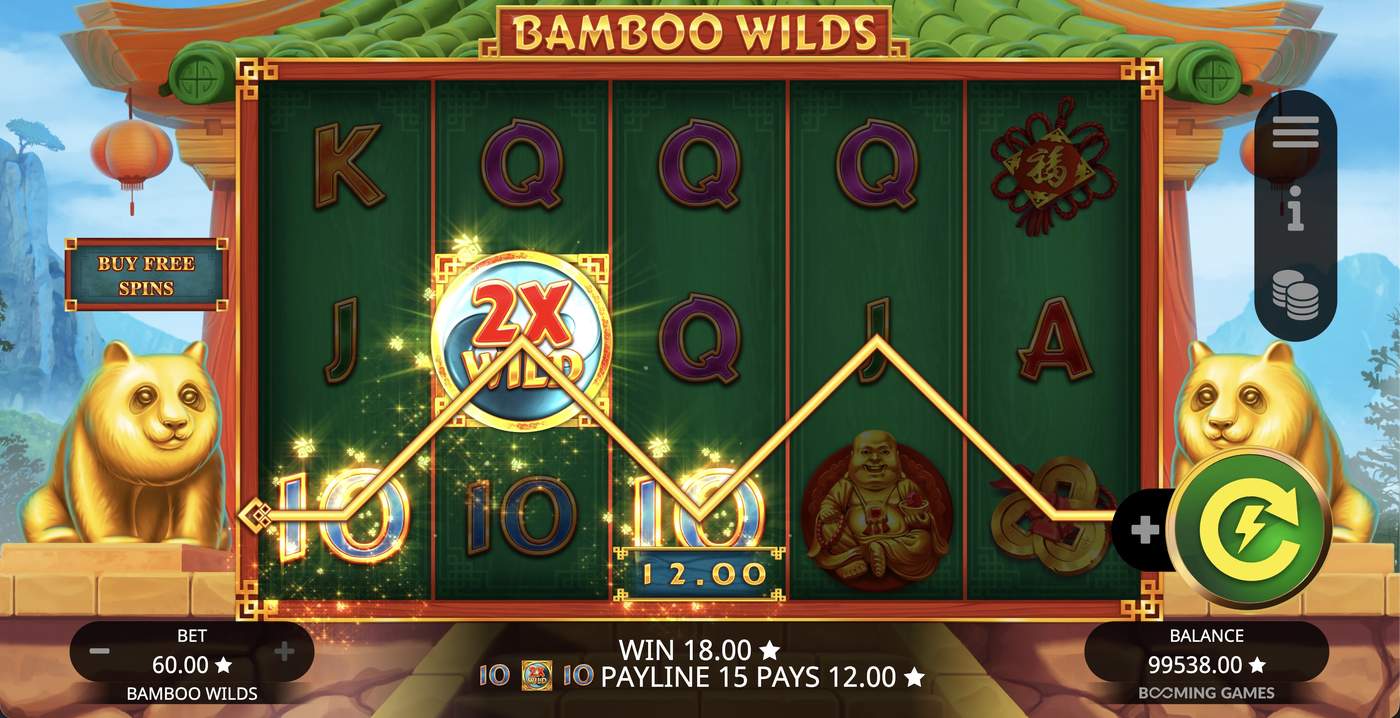 Bamboo Wilds: image of winning