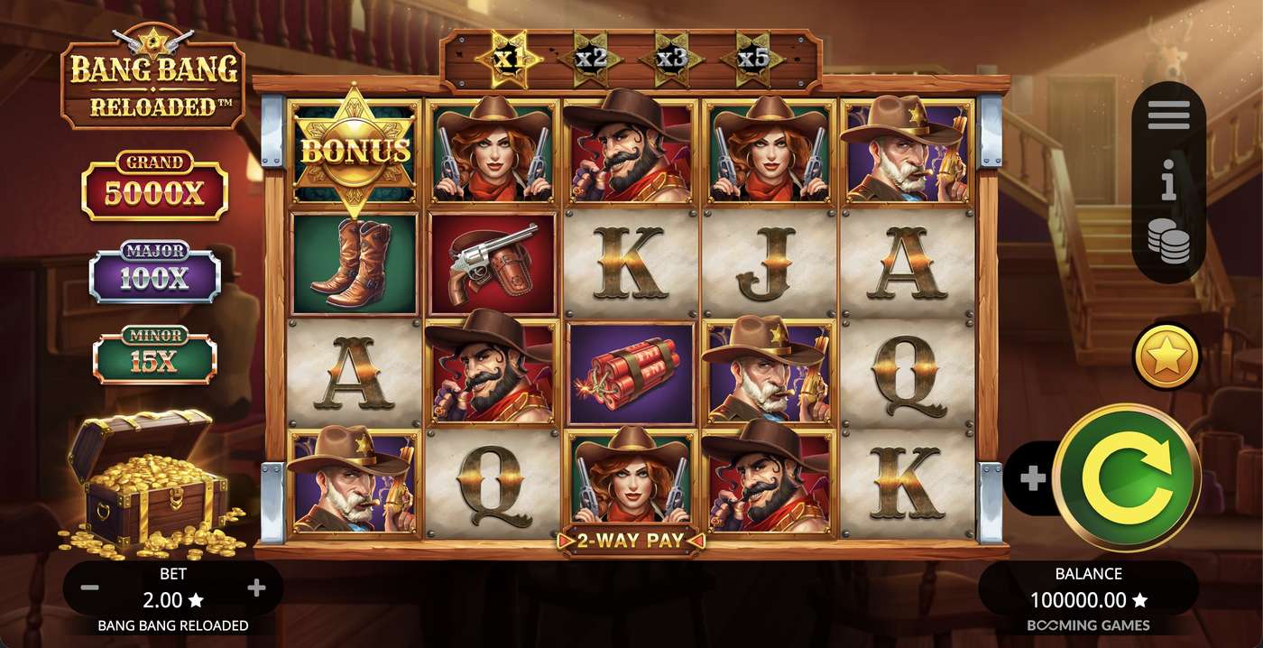 Bang Bang Reloaded: image of main menu