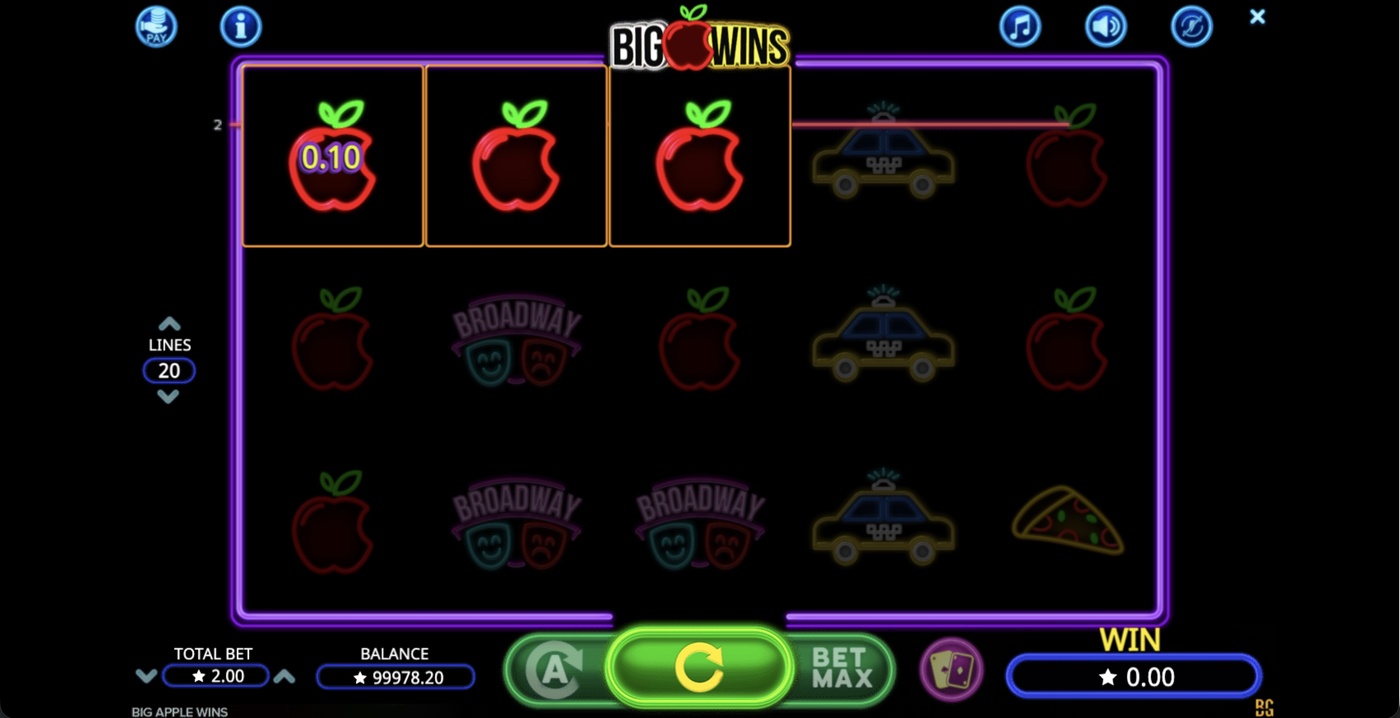 Big Apple Wins: image of winning