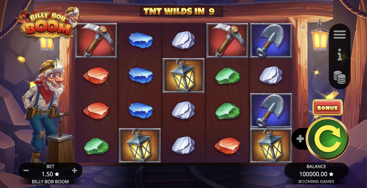 Billy Bob Boom: image of main menu