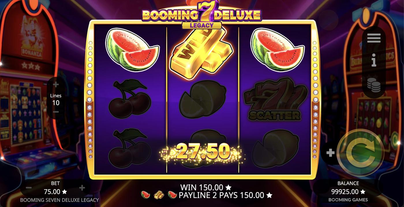 Booming Seven Deluxe Legacy: image of winning