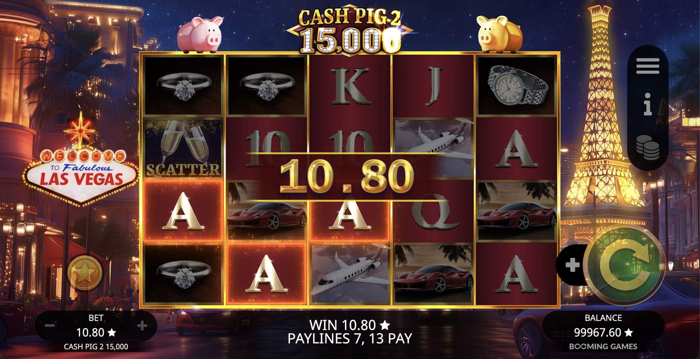 Cash Pig 2 15,000: image of winning