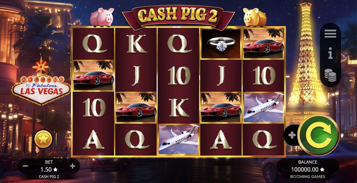 Cash Pig 2: image of main menu