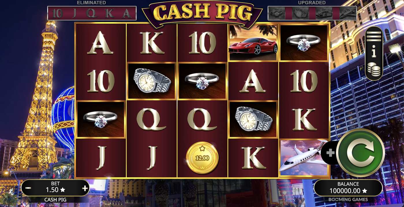 Cash Pig: image of main menu