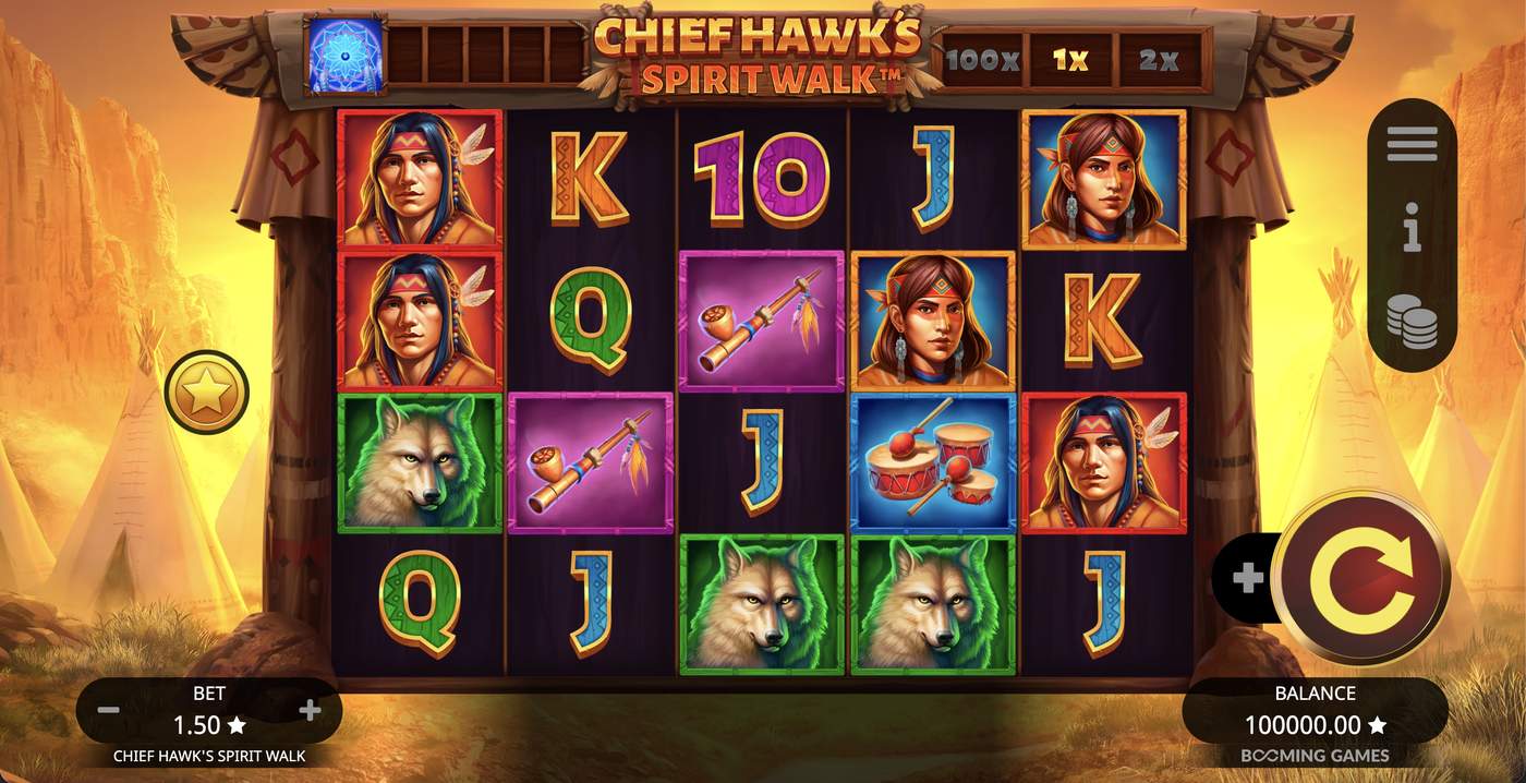 Chief Hawk's Spirit Walk: image of main menu
