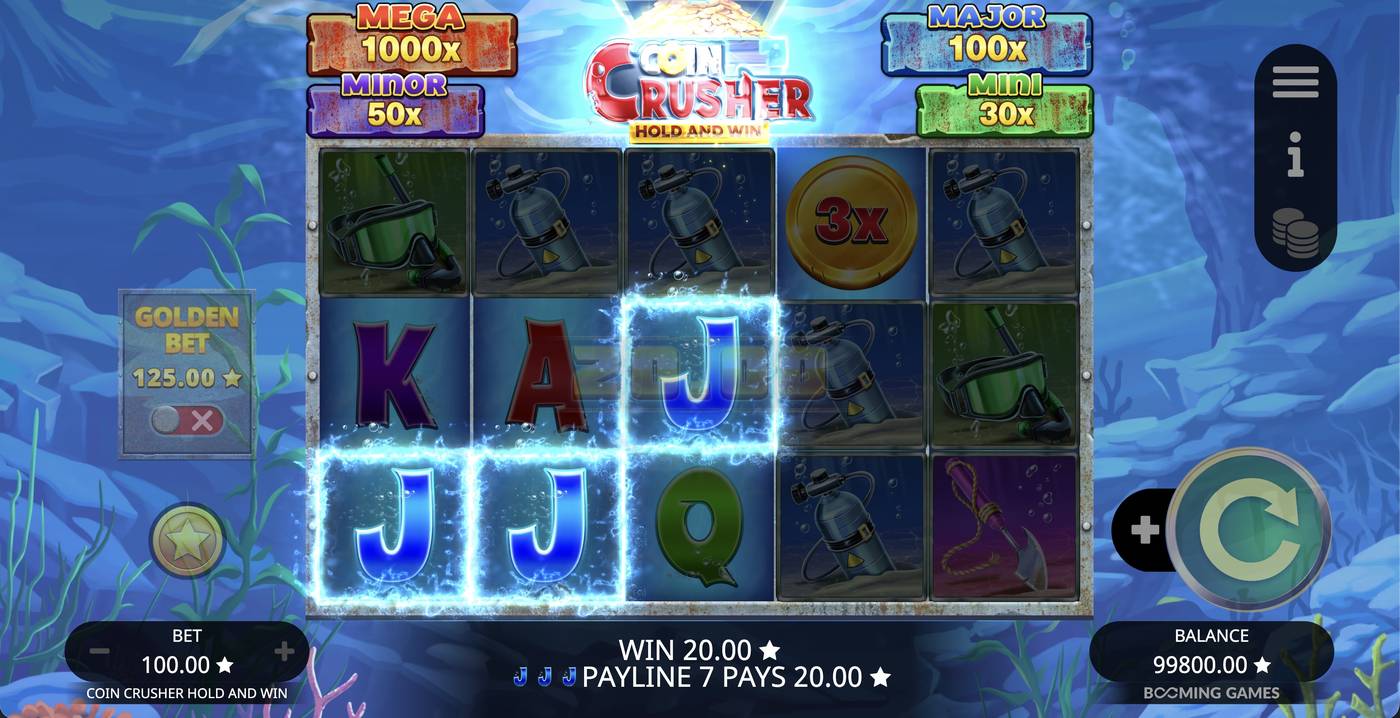 Coin Crusher Hold and Win: image of winning